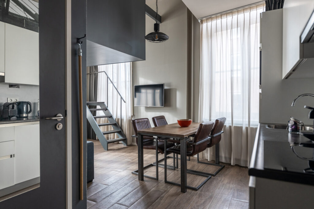 Yays Oostenburgergracht, Amsterdam, Duplex Family apartment type, Dining Room