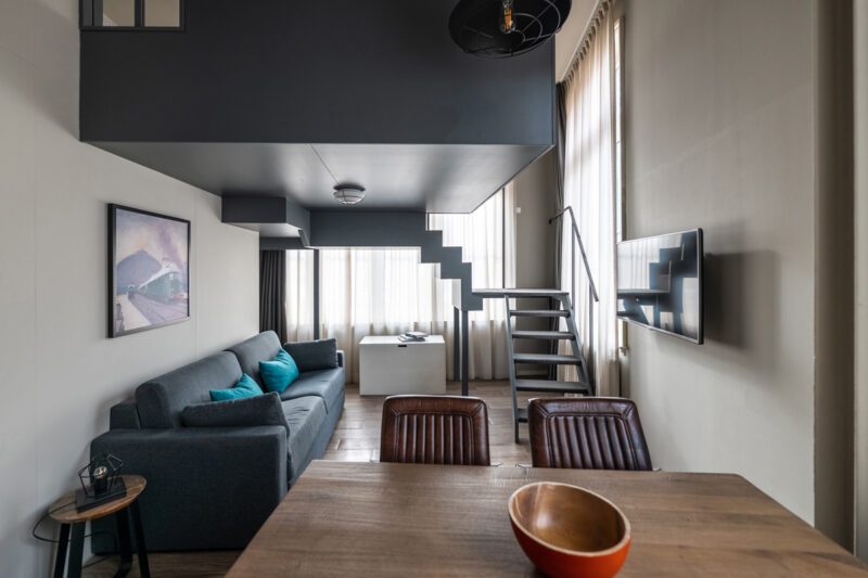 Yays Oostenburgergracht, Amsterdam, Duplex Family apartment type, Living Room