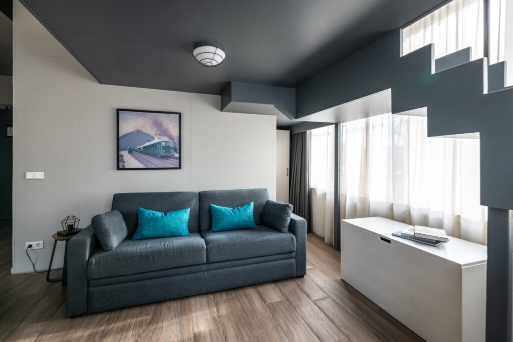 Yays Oostenburgergracht, Amsterdam, Duplex Family apartment type, Living Room