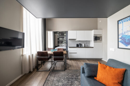 Yays Oostenburgergracht, Amsterdam, Duplex One-Bedroom apartment type, Kitchen