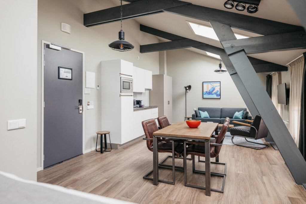 Yays Oostenburgergracht, Amsterdam, Family Room apartment type, Living Room