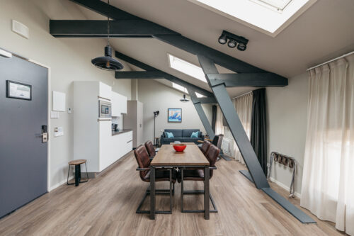 Yays Oostenburgergracht, Amsterdam, Family Room apartment type, Dining Room