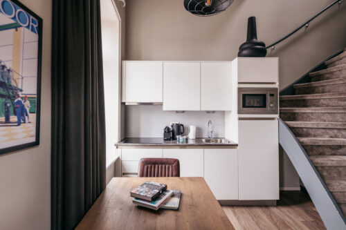 Yays Oostenburgergracht, Amsterdam, Tower Suite apartment type, Kitchen