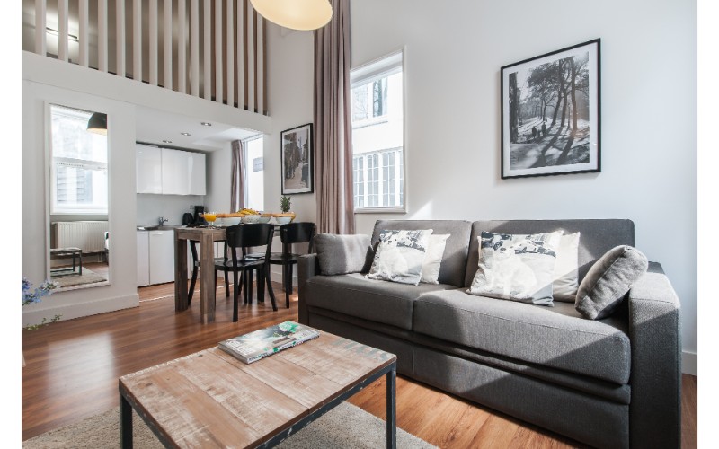 Harbour Loft Studios Serviced Apartment Amsterdam Basic Duplex Studio Living Room