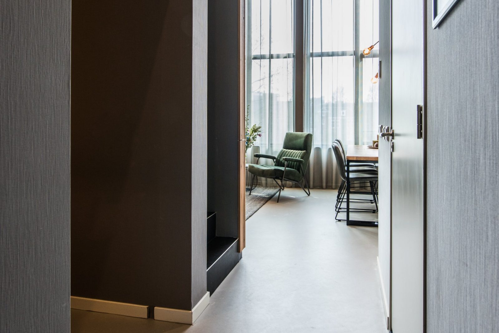 Eastern Docklands Serviced Apartment Amsterdam One-Bedroom Living Room