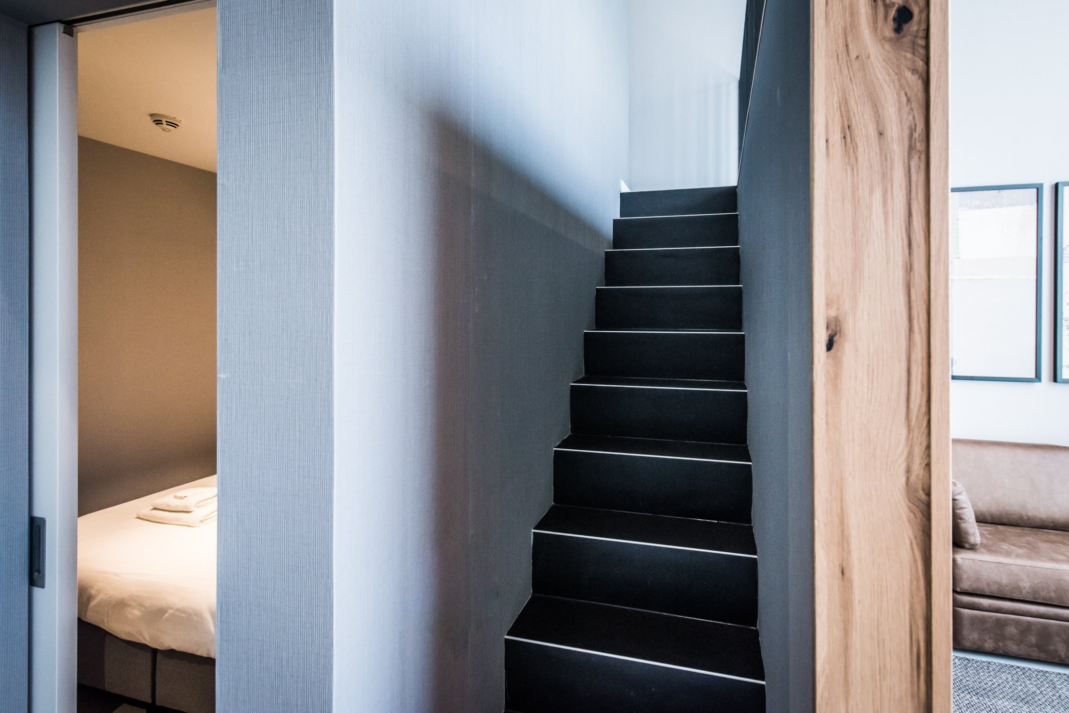 Eastern Docklands Serviced Apartment Amsterdam One-Bedroom Living Room