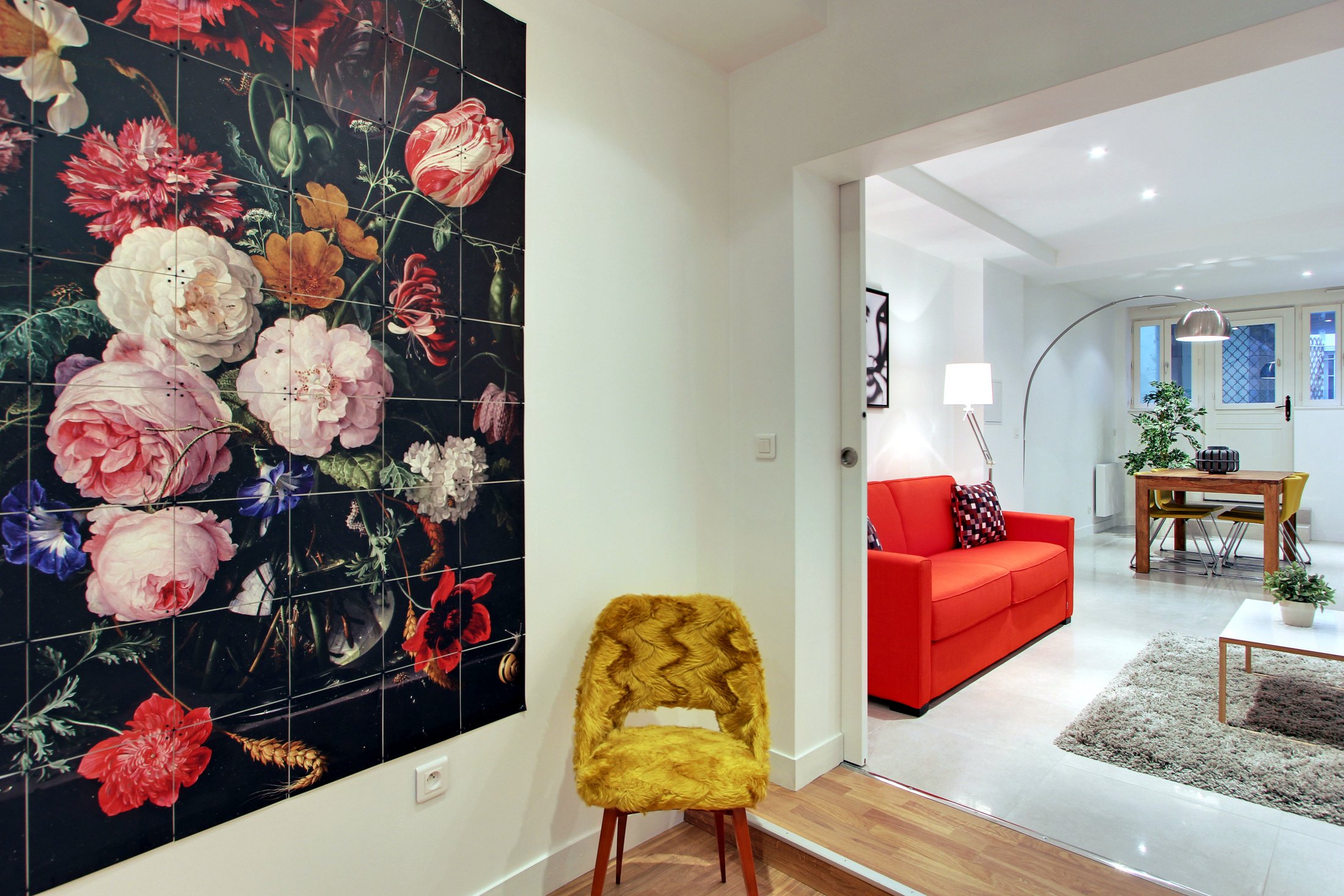 Museum View Serviced Apartment Paris 1-Bedroom Living Room