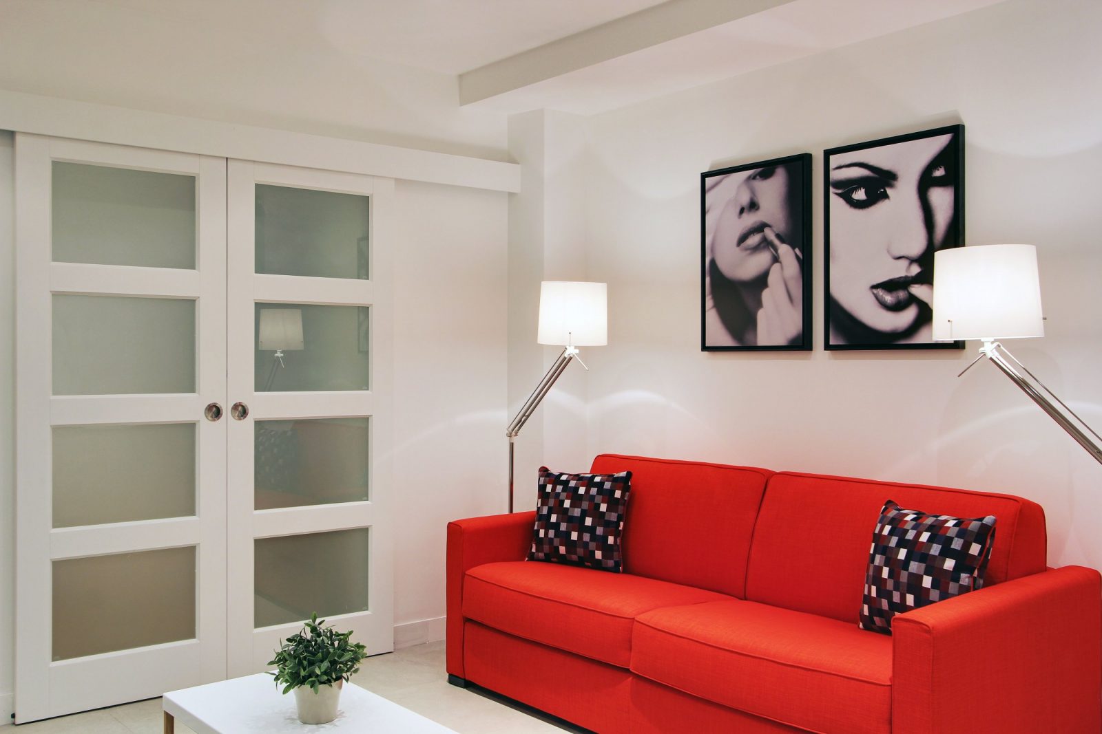 Museum View Serviced Apartment Paris 1-Bedroom Living Room