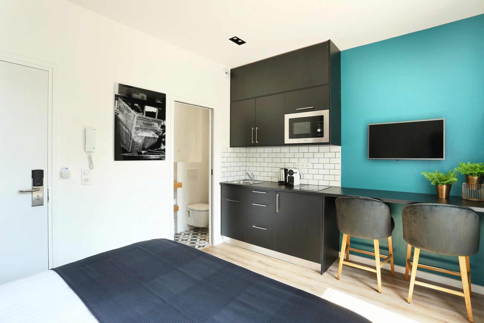 Eiffel Village Serviced Apartment Paris Studio Kitchen